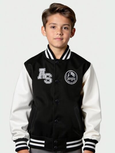 Blusão College Manga Branca